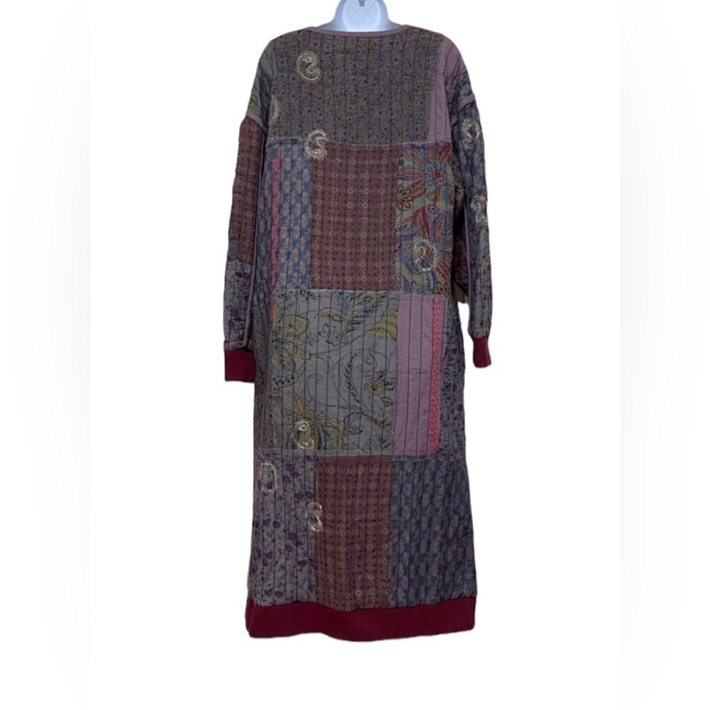 Free People Rolling Thunder Coat Patchwork - image 4